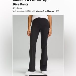 Lululemom Smooth fit Pull on pants Size 12.